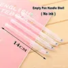 10/20/30/50/100Pcs Set Empty Transparent Gel Ink Pen Handle Shell Office School Writing Stationery Accessories No Refills 5