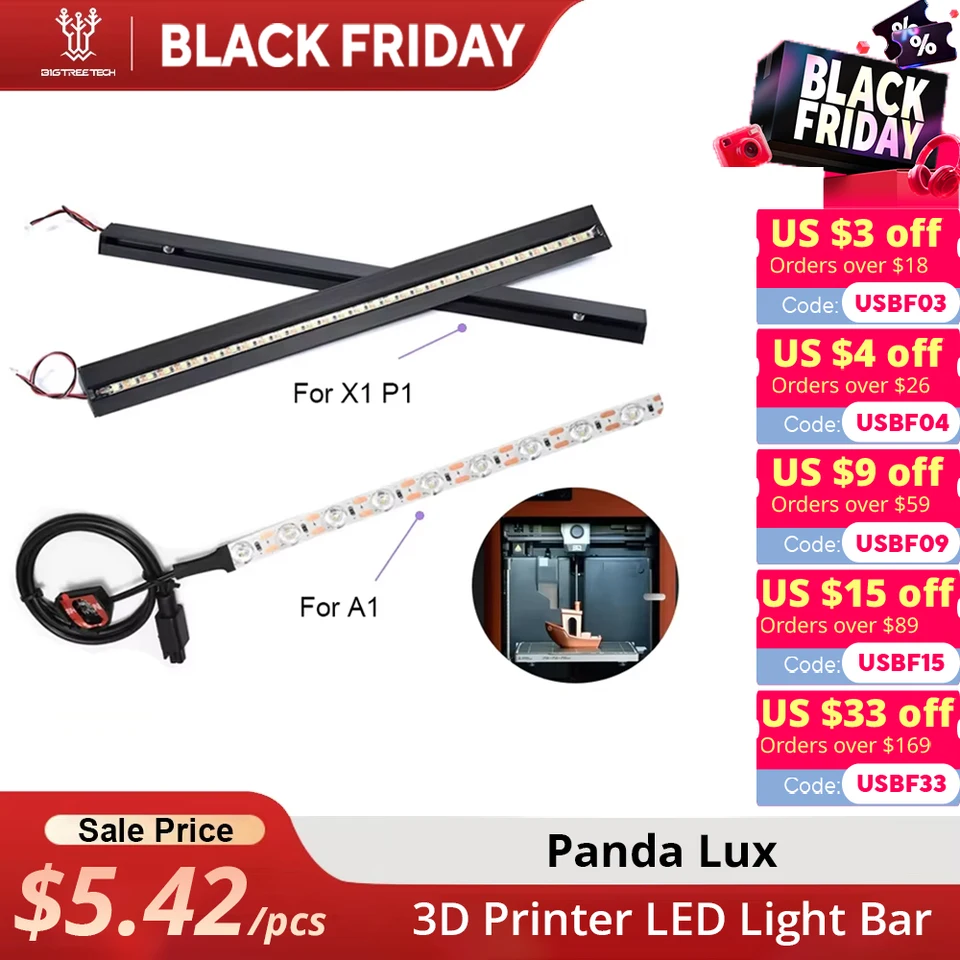 BIGTREETECH Panda Lux LED Light Bar Upgrade Kit High Brightness