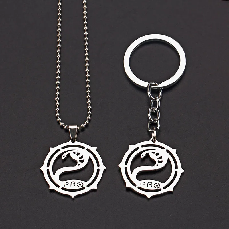 Game Dog Tag Necklace Escape From Tarkov Badge keychain Побег из