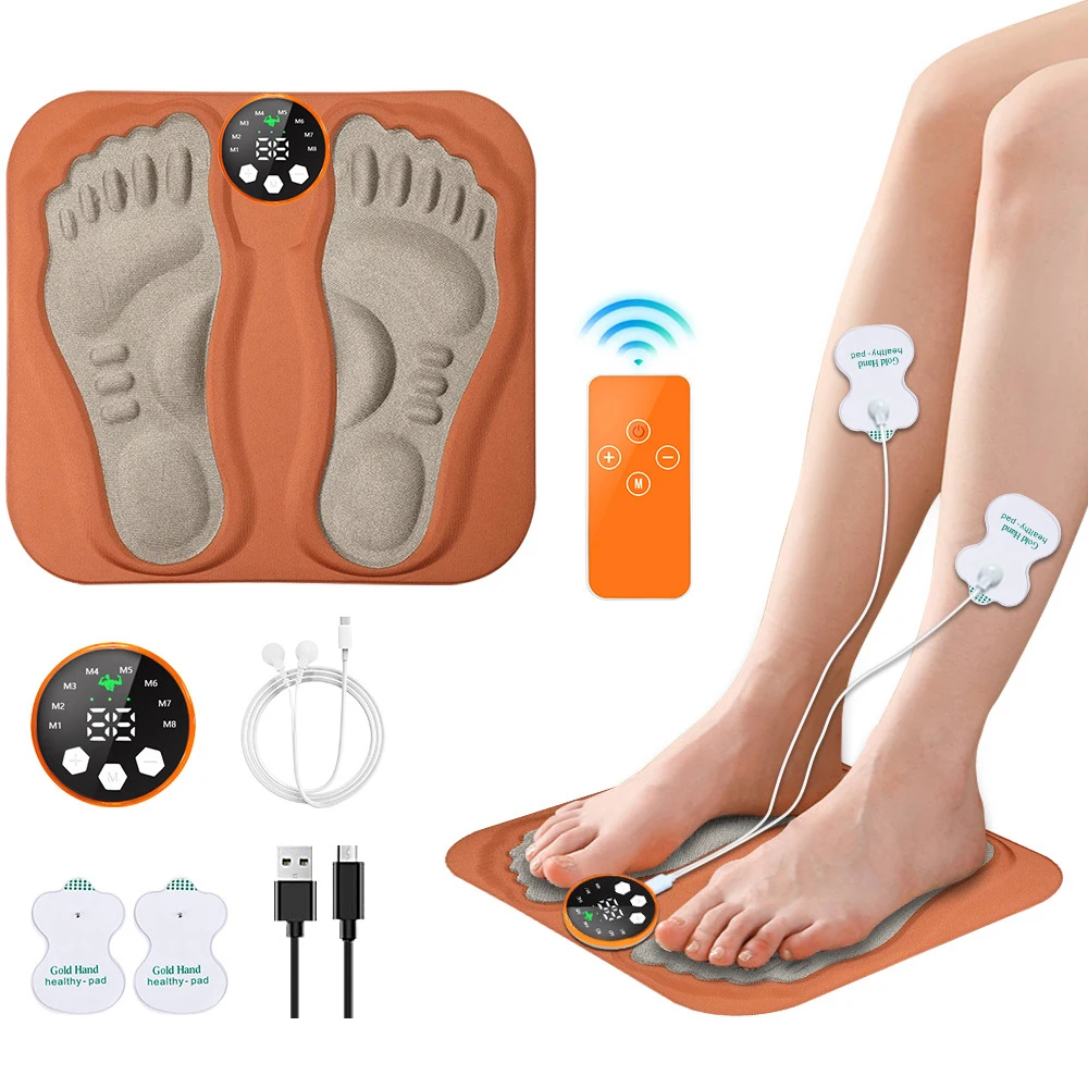 3D Smart Foot Massage Pad Feet Massager 8Modes 29 Levels Improve Blood Circulation Relax Muscles Slim Legs Rechargeable Foot Pad