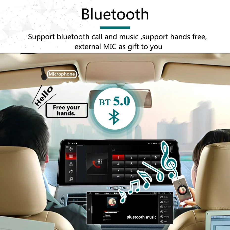 12,5-Zoll-Bildschirm, kabelloses Carplay, Android 15, Autoradio, Stereoanlage für BMW X3 E83 2004–2008, Bluetooth-Multimedia-Player, Navigation, 2 DIN – Detail 13