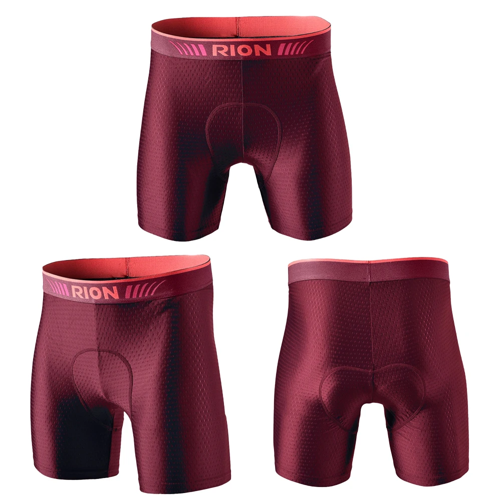 RION Men's Cycling Shorts MTB Downhill Cycling Underwear Pad Bike Pro Riding Clothing Ciclismo Shockproof Bicycles Underpants