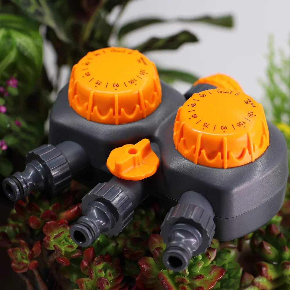 Garden Mechanical 3-Way Timer with Double Control Watering Irrigation Automatic Controller for Outdoor Hose Drip Sprinklers Tool - 5
