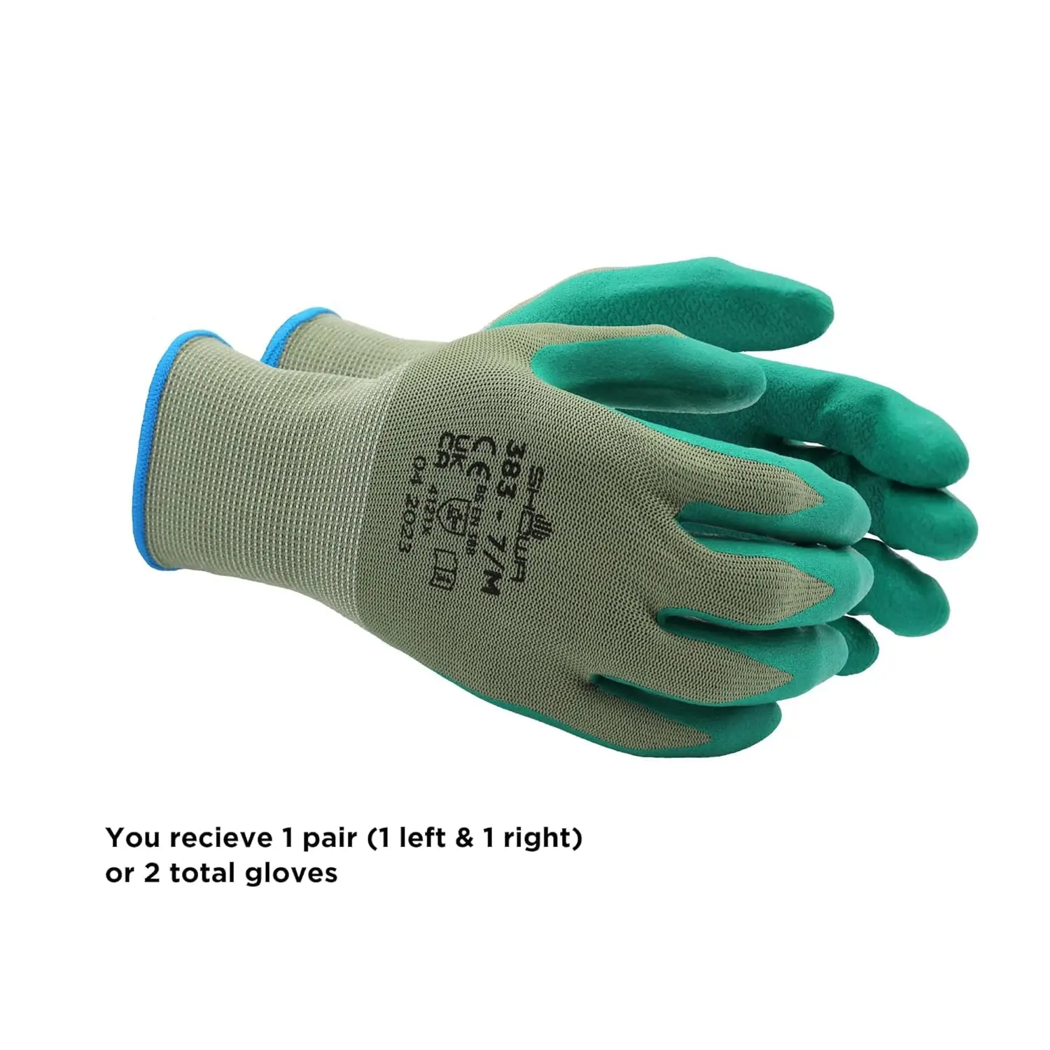 Nitrile Palm Coated General Purpose Work Gloves with Poly Liner, 13-Gauge, X-Large (1 Pair)