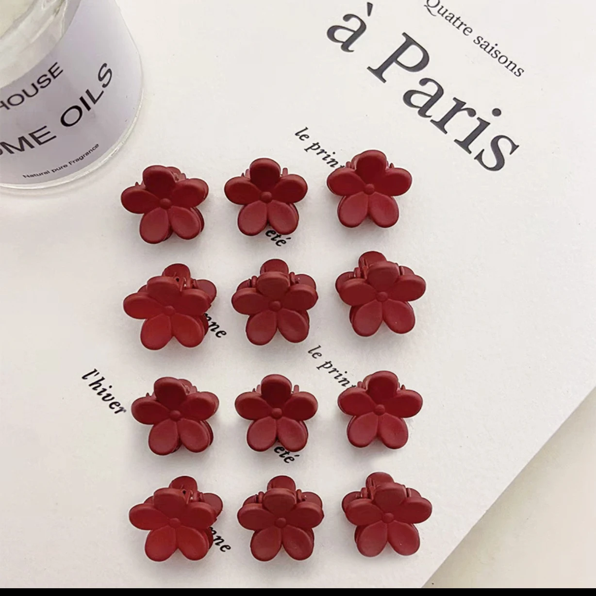 12 pcs Red flower