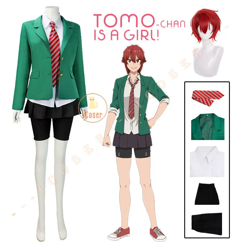 Tomo-chan Is a Girl Tomo Aizawa Cosplay Costume Junichiro Kubota School  Uniform