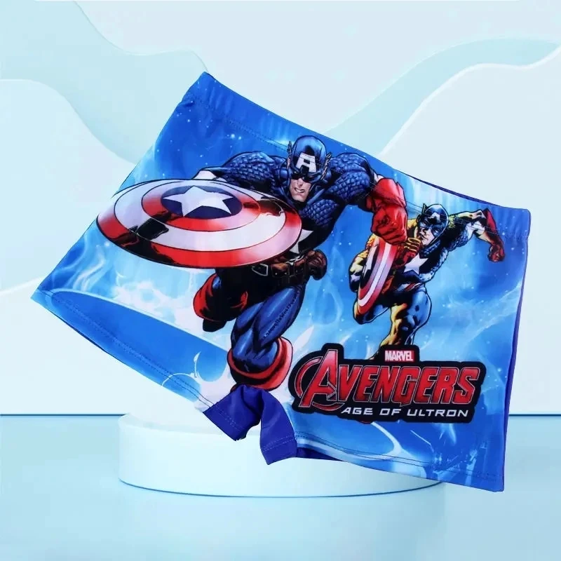 thumbnail image 1 of Traje de baño de Spiderman para niños, conjunto de gorro y pantalones cortos de dibujos animados, regalo de gafas, novedad, 1 of 5
