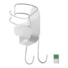 Iron Board Hanger Wall Mount Electric Iron Holder Iron and Ironing Board Storage Organizer Shelf with Removable Hooks -2 2