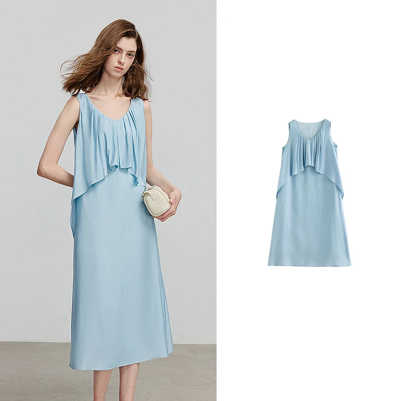 TOYOUTH فستان نسائي 2025 صيف جديد قصير الأكمام فست...