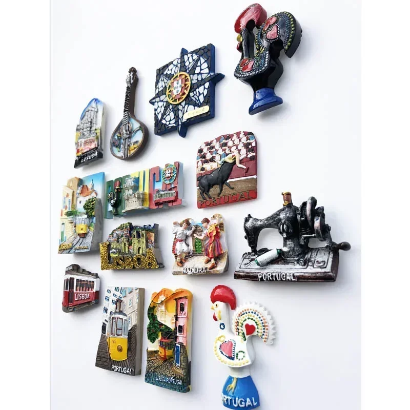 Magnete Da Frigorifero 3D Lisbona Portogallo - Souvenir Di Viaggio In Poliresina, 10x5 Cm, MUYU Magnet