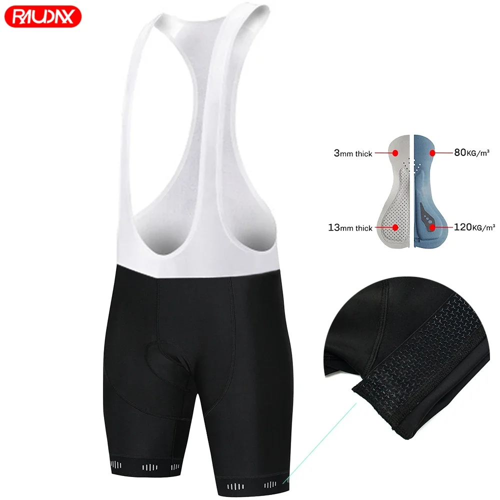 Cycling Bib Shorts Reflective LOGO Bike Mtb Sports Team Women Bicycle Riding Raudax