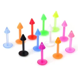 Set of Clear Acrylic Piercing Jewelry - Lip, Ear, Nose, Tongue, Eyebrow, Belly (JE0244H)