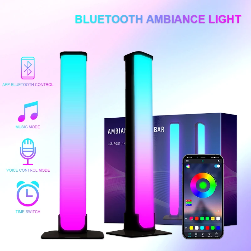 Ambient Light Led Music Rhythm Light App Control Pickup Light Rbg