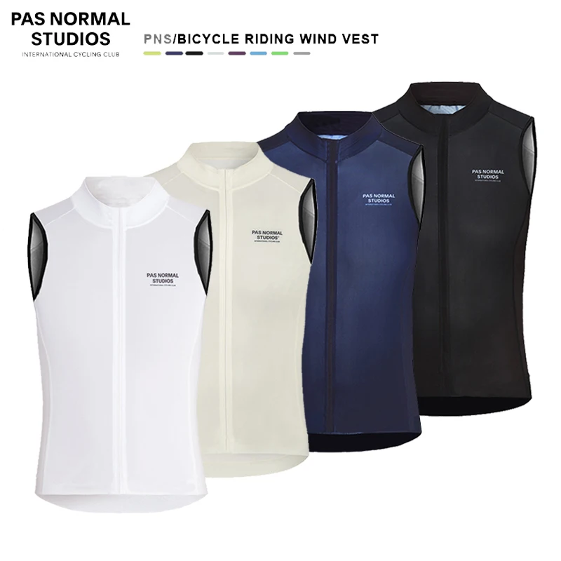 

New Pas Normal Studios Cycling Jersey Summer Windbreaker PNS Men Bike Vest Maillot Ropa Ciclismo Pro Bicycl Tshirt Clothing