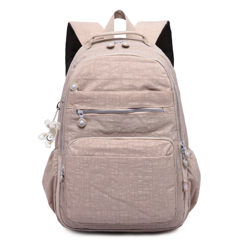 TEGAOTE 2024 Nylon A4 Large Capacity Laptop School Women Men Backpack Lightweight Travel Bag Blue Grey Black Red Purple M1604 6