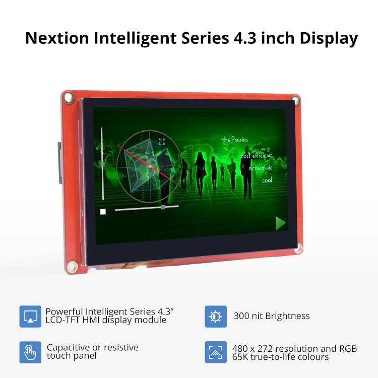 Display Nextion 4.3 Pollici Touch Capacitivo - Per Arduino E ESP32