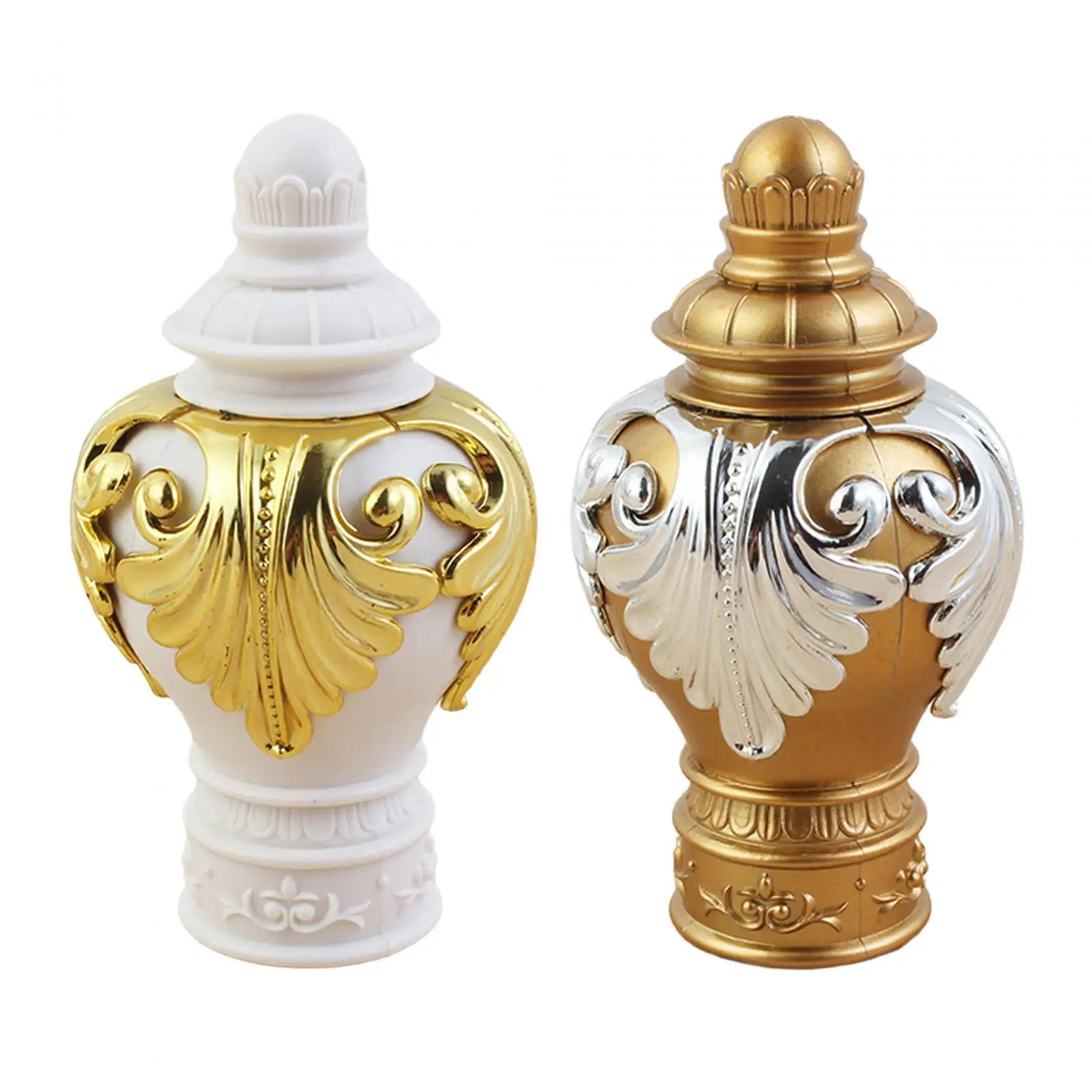 Curtain Rod End Caps Curtain Accessories Drape Rod Finials Curtain Finials for Home Living Room Bedroom Bathroom Decoration