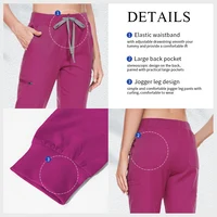 Scrub Jogger Pant Women Medical Nurse Work Bottoms Wholesale Slim Fit Stretch Health Service Nursing Trousers Clinic Doctor Pant - Image 4