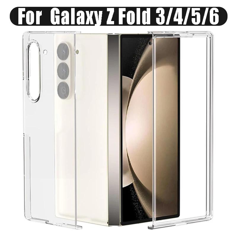 Coque téléphone transparente pour samsung galaxy z fold renforcée_voghion.com