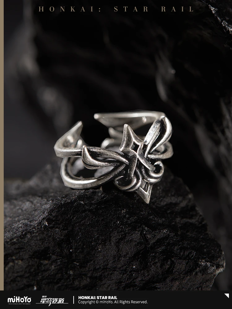 Honkai Star Rail Blade Ring MiHoYo Official Themes Series Rings Game Cosplay Props Birthday Gifts for Men And Women 2