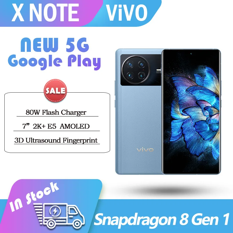 Original Vivo X Note Snapdragon 8 Gen1 5g Smartphone 7inch