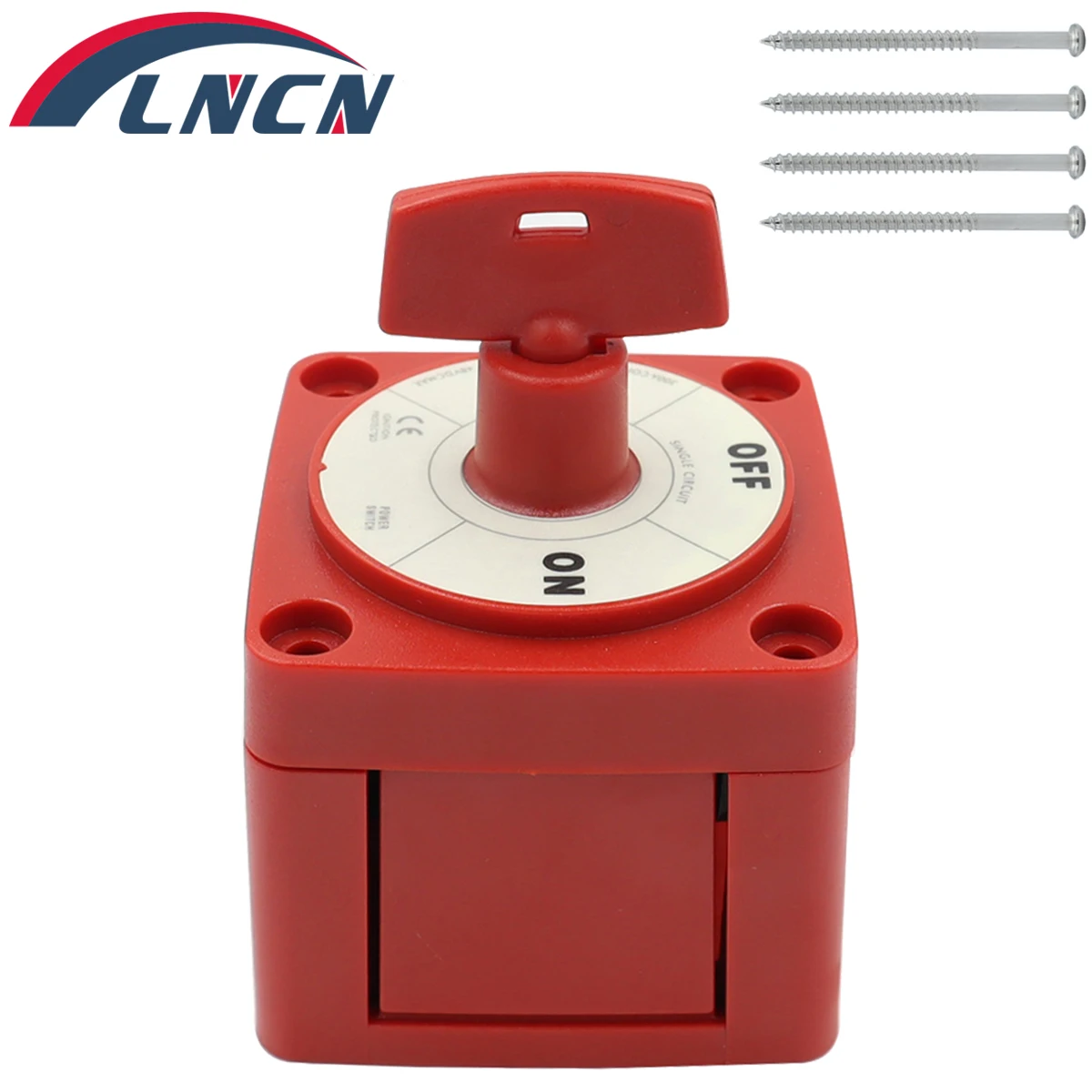 6004 M-Series Mini 48V 300Amp Waterproof RV Car Boat Battery Selector Isolator Disconnect Single Circuit Switch with Locking Key