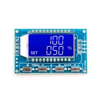 2 CH/3 CH PWM Pulse Frequency Duty Cycle Adjustable Module Square Wave Rectangular Wave Signal Generator LCD Display 1