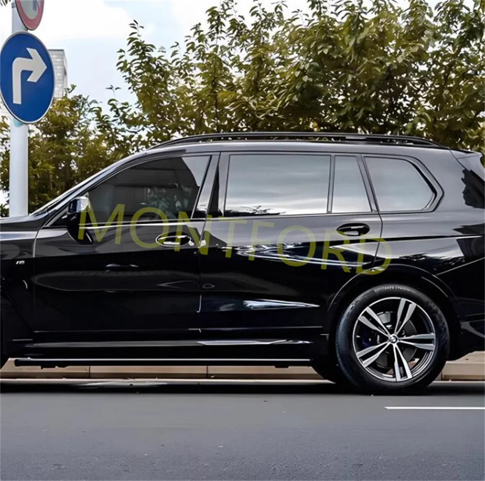 블랙 스틸 몰딩 프레임 스트립 트림 커버, BMW X7 G07 2019-2023 용