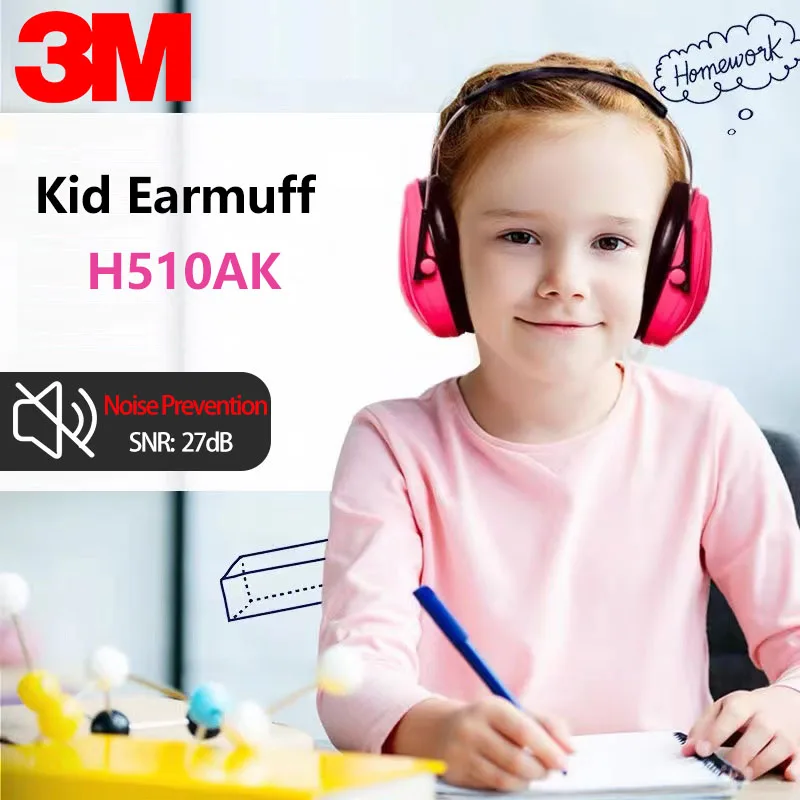 

3M PELTOR H510AK Noise Cancelling Kids Ear Muffs Hearing Protection Noise Reduction Adjustable & Professional Safety Earmuffs