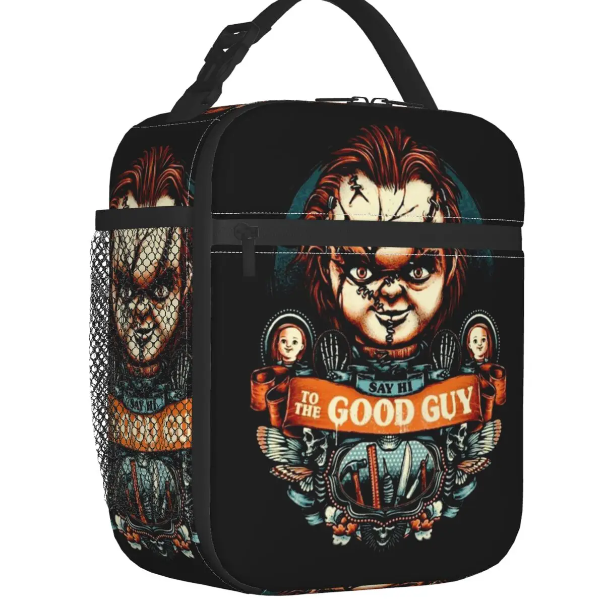 

Портативный Ланч-бокс Say Hi To The Good Guy, многофункциональный кулер для детских игр, Термоизолированный Ланч-бокс с едой, детская школьная сумка