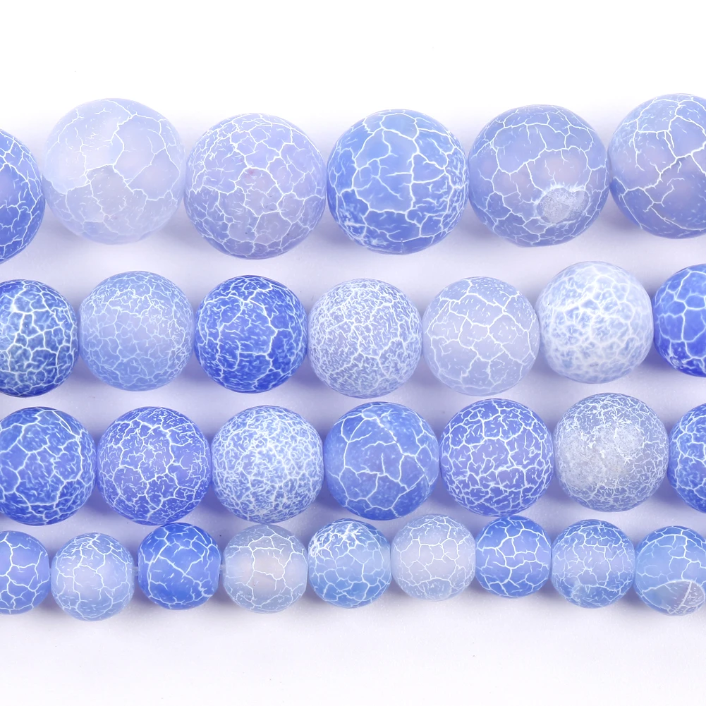 Natural Stone Beads Collection: Blue Chalcedony Crystal & Agate