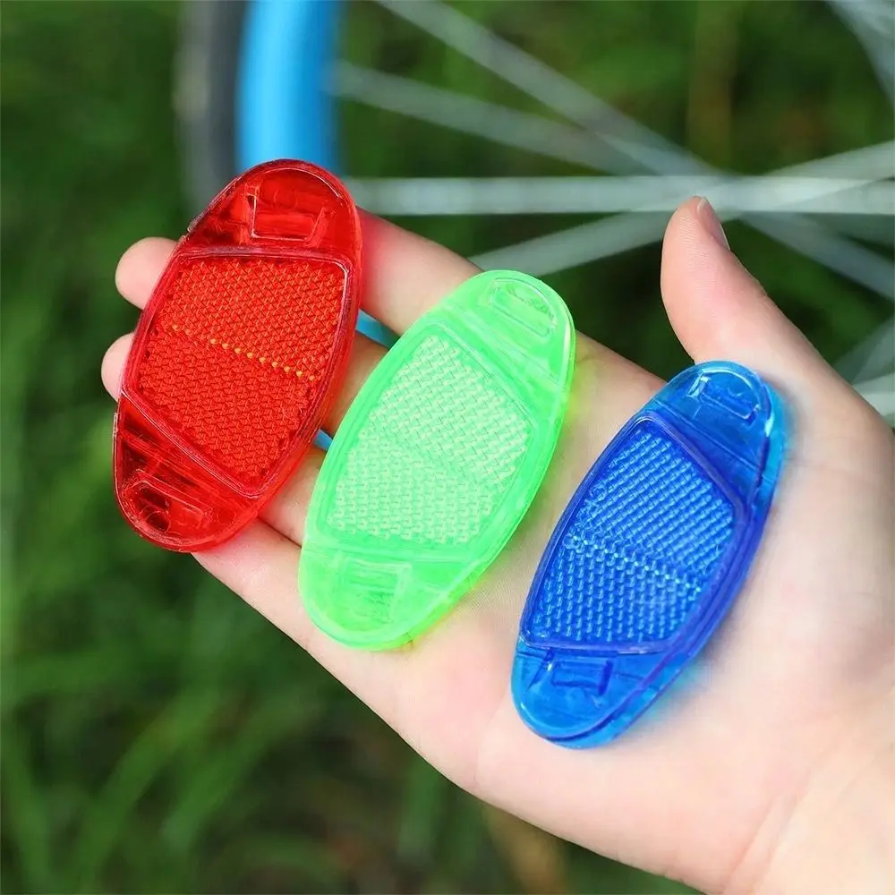 4 Pcs Bicycle Spoke Reflector Safety Warning Light Wheel Rim