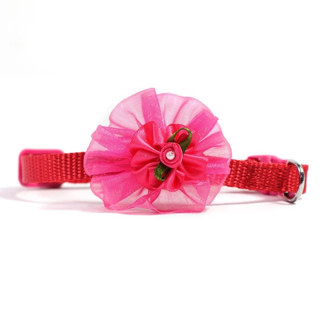 100/200pcs Wholesale Pet Cat Collar Safety Bow Dog Collar With Bell Small Dogs Adjustable Puppy kitten Collar Pet Accessories 4