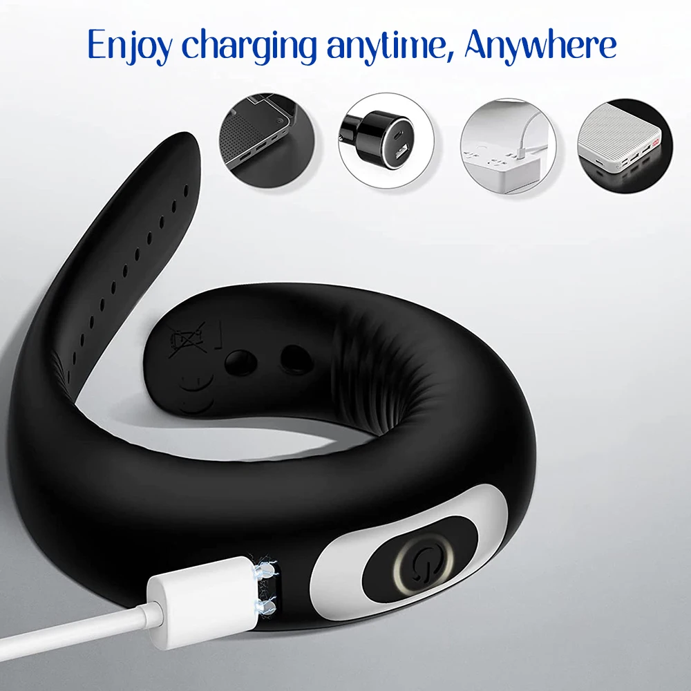 Waterproof Rechargeable Male Penis Ring for Delayed Ejaculation