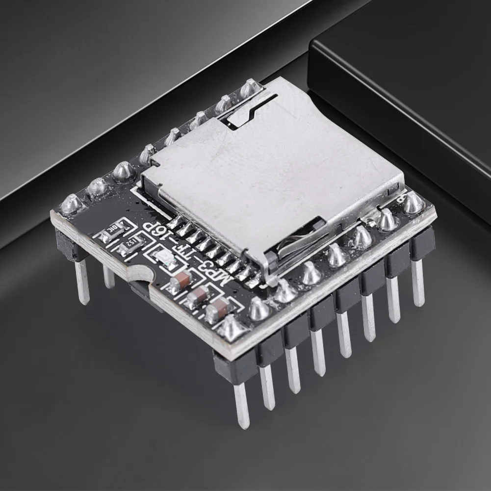 DFPlayer Mini MP3 Player Module TF Card U Disk Mini MP3 DF Player Audio Voice Module IO/Serial Port/AD MP3-TF-16P for Arduino