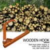 Steel Roller Felling Lever Lifter Log Peavy Home Transport Cant Hook Rustproof Heavy Duty Backyard Roller Tool for Wood 1