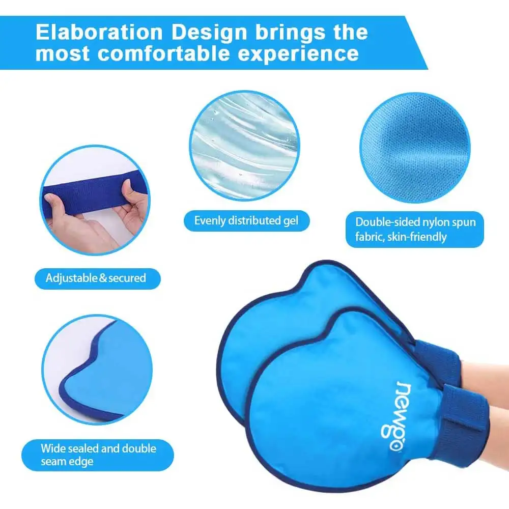 Reusable Hand Ice Pack Golves For Pain Relief Hot Cold Gloves For Chemotherapy Neuropathy Ice Gloves For Hands Finger Injuries 3