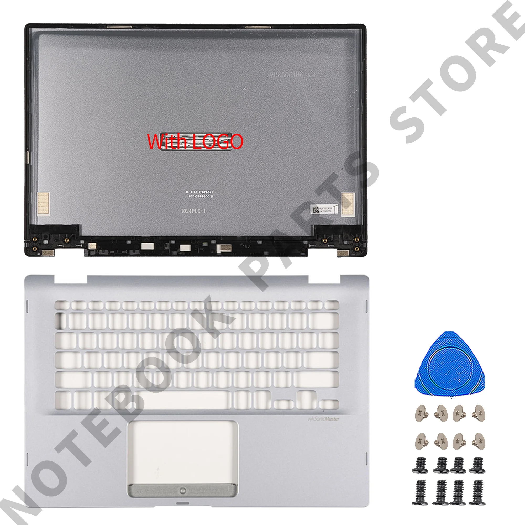 Asus VivoBook 플립 14 TP412 TP412F TP412U TP412UA 용 노트북 부품, LCD 후면 커버, 팜레스트 하단 케이스 교체