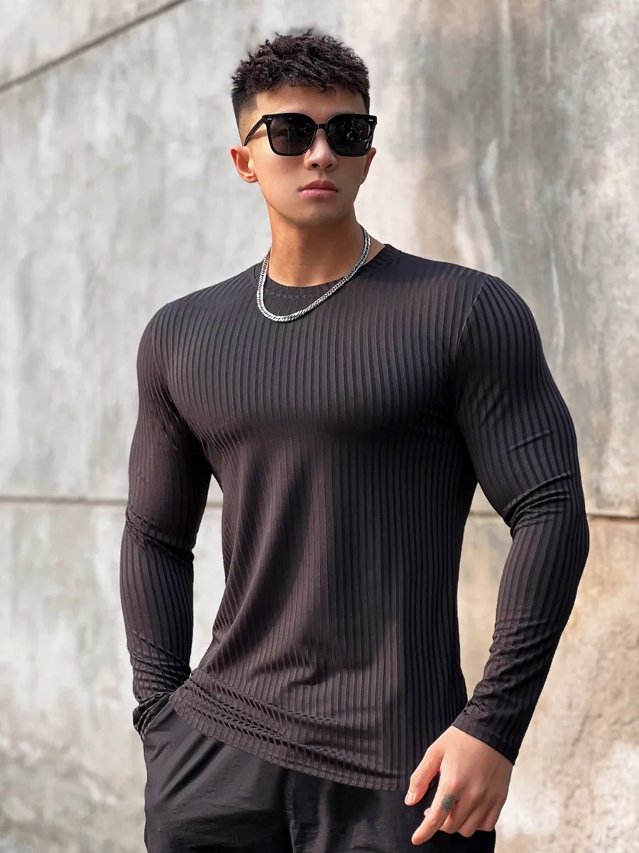 Men's Long Sleeve Bodybuilding Tee 2