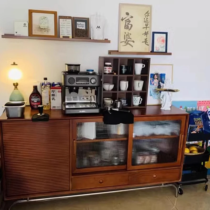 **Sideboard Living Room Space Saver Dining Saving Coffee Corner Cupboard Wooden Cabinet Kitchen Home Bar Mobile Cucina Furniture