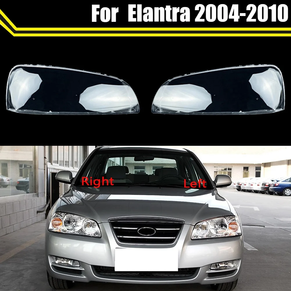 

1 Pair Car Front Headlight Lens Cover Headlight Lamp Replacement Shell for Hyundai Elantra 2004-2010