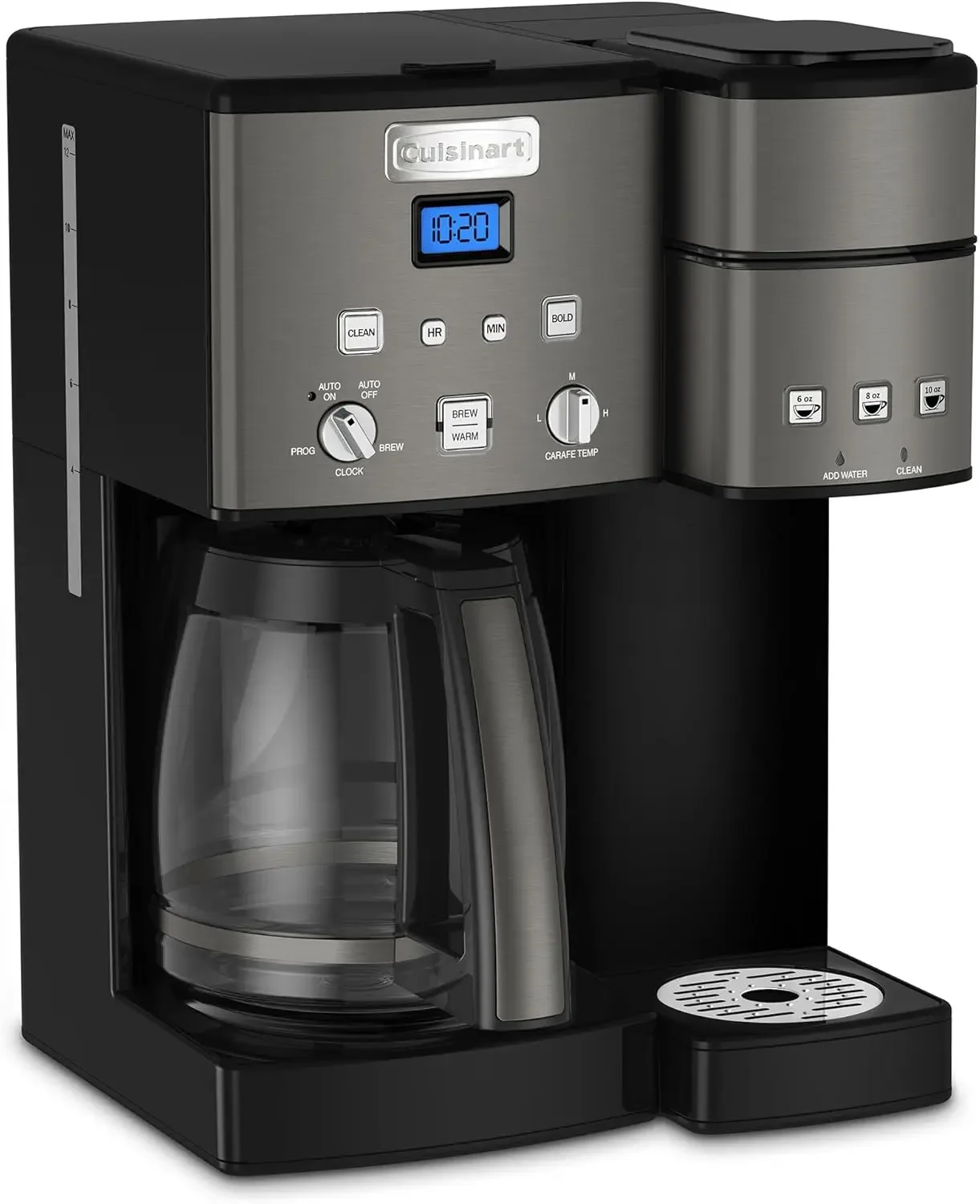 Cuisinart Coffee Maker,12 Cup with 3 Single-Size Brewers, 6, 8, 12 oz, Black/Stainless Steel, SS-15BKSP1 2
