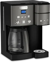 Cuisinart Coffee Maker,12 Cup with 3 Single-Size Brewers, 6, 8, 12 oz, Black/Stainless Steel, SS-15BKSP1 2