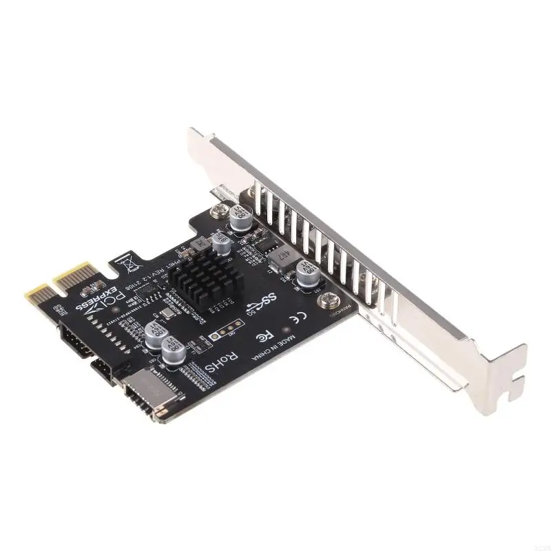 X13B Computer PCIE To USB3 Type-E Front Type-C 19P 20P Expansion Card With Insurance PH61