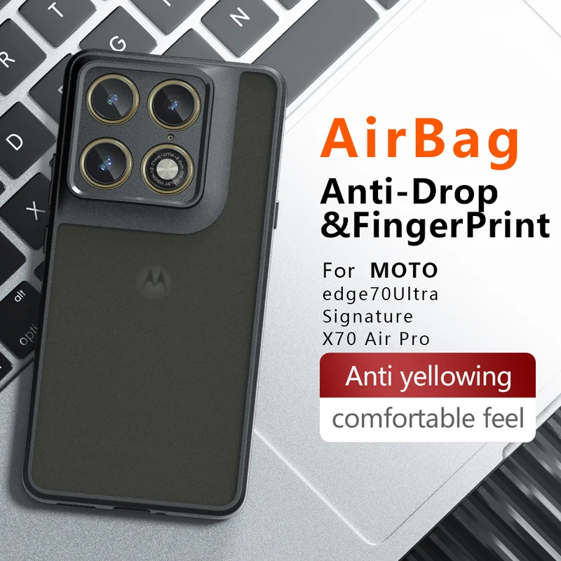 Shockproof Frosted Matte Case with Transparent Cover and Skin Feel
