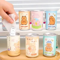 Portable Canned Wet Wipes for Children Cleaning Cloths with Creative Cartoon Chain Cute Small Bell Barreled Cans 30 Sheets 1