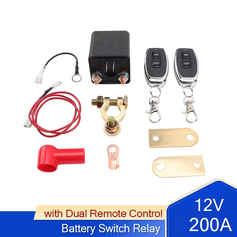 Remote Car Control Battery Disconnect Switch - Anti-Theft Upgrade to Prevent Power Drain