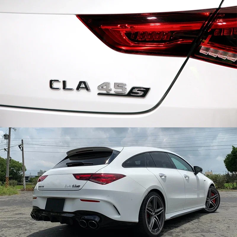 DCALU Black Mate 3D CLA 45 Emblema De Coche CLA45 Trunk De