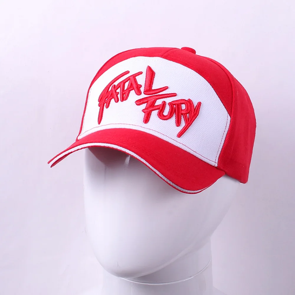 Baseball Caps Cosplay Hat Baseball Hat Game KOF Fatal Fury Terry Bogard Coser King of Fighters Baseball Cap Cosplay Adjustable Hat Sports Gift Boxer Prop
