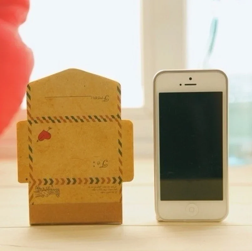 Kraft Paper Envelopes 45 sheets/set Retro Vintage Mini Cute Kawaii Cartoon Stationery Post Letter Envelope Gifts kraft paper envelopes mailing envelopes mini envelopes